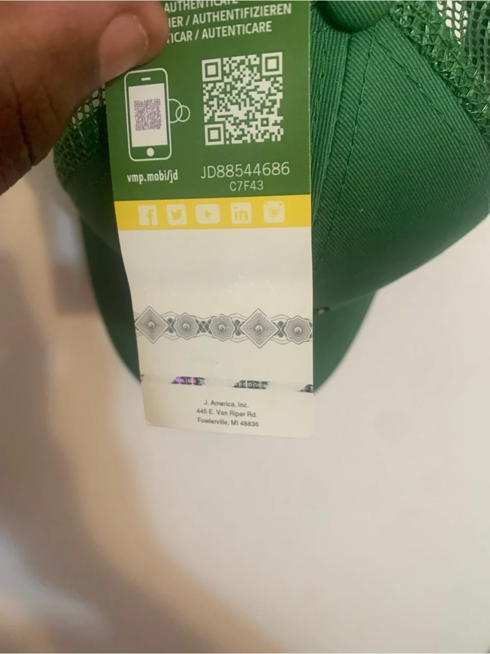 John Deere Green and Yellow Logo Mesh-Back Cap